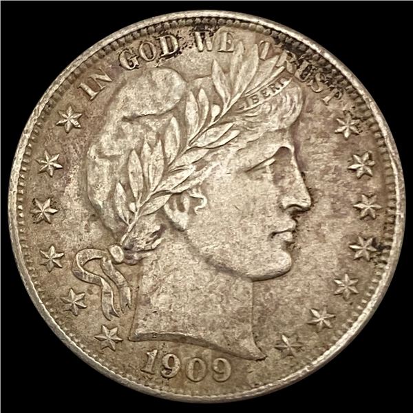 1909-S Barber Half Dollar CLOSELY UNCIRCULATED
