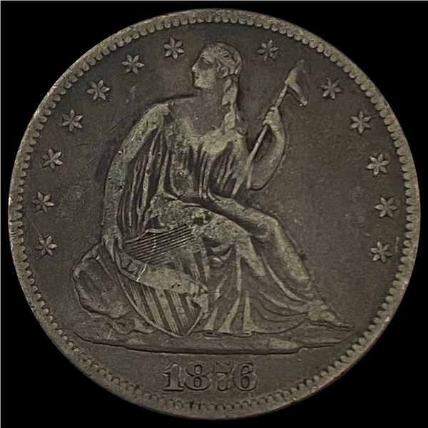 1876 Seated Liberty Half Dollar LIGHTLY CIRCULATED