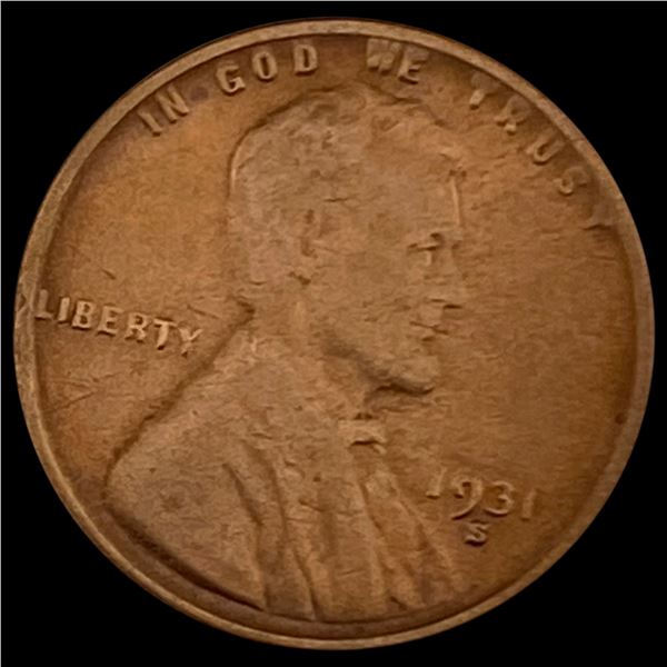 1931-S Lincoln Wheat Cent NEARLY UNCIRCULATED