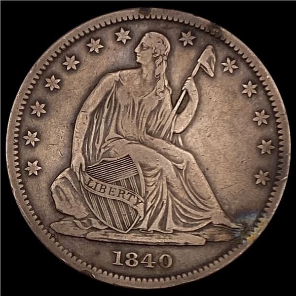 1840 Seated Liberty Half Dollar LIGHTLY CIRCULATED LIGHTLY CIRCULATED