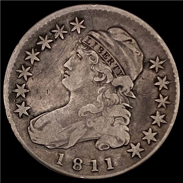 1811 Capped Bust Half Dollar NICELY CIRCULATED