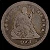 Image 1 : 1864 Seated Liberty Quarter NICELY CIRCULATED