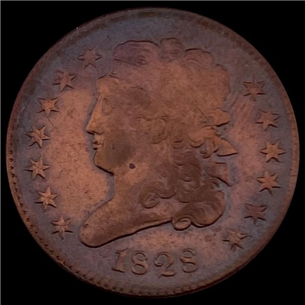 1828 Classic Head Half Cent CHOICE AU