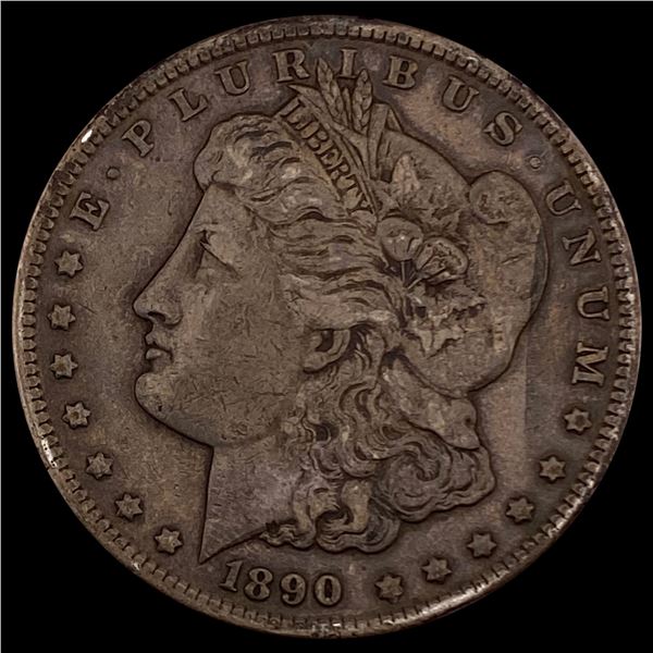 1890-CC Morgan Silver Dollar NEARLY UNCIRCULATED