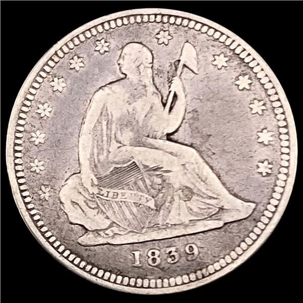 1839 Seated Liberty Quarter NICELY CIRCULATED