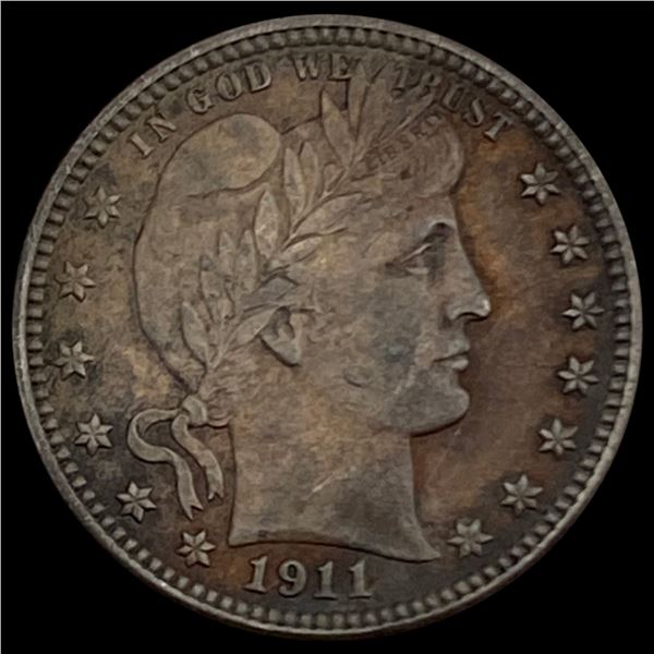 1911-D Barber Quarter CHOICE AU