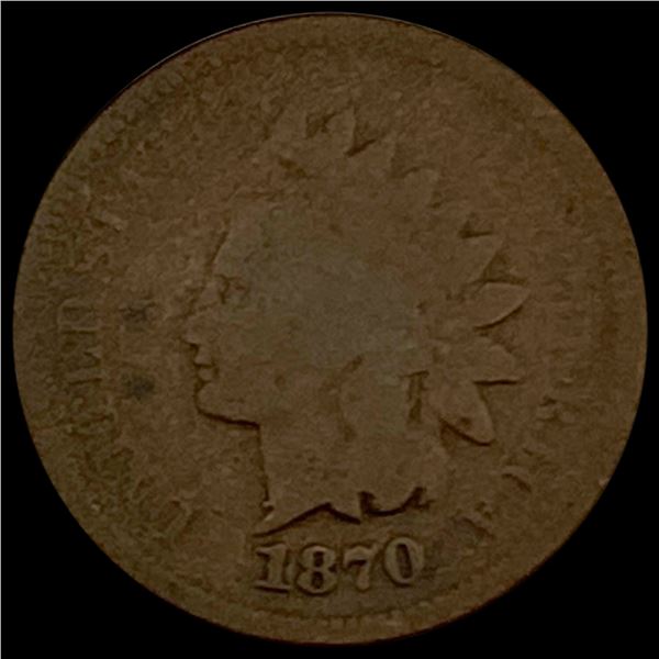 1870 Indian Head Cent NICELY CIRCULATED
