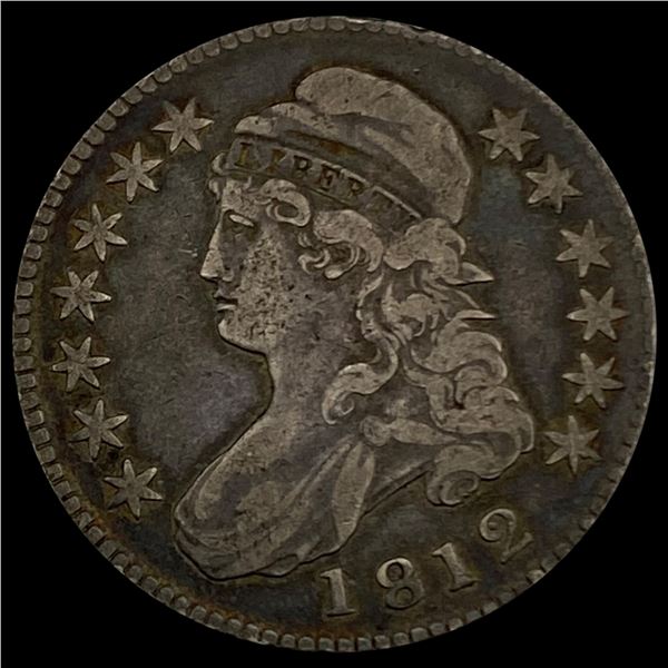 1812 Capped Bust Half Dollar LIGHTLY CIRCULATED