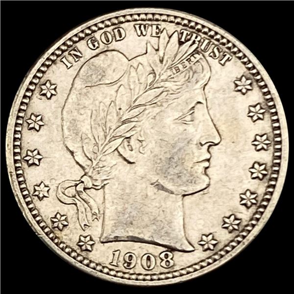 1908-D Barber Quarter CLOSELY UNCIRCULATED