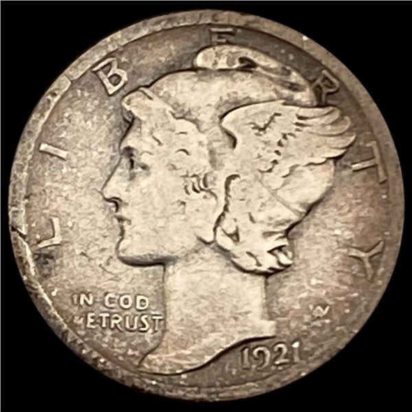 1921-D Mercury Dime LIGHTLY CIRC