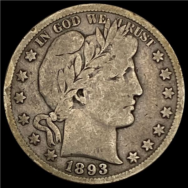 1893-S Barber Half Dollar NICELY CIRCULATED