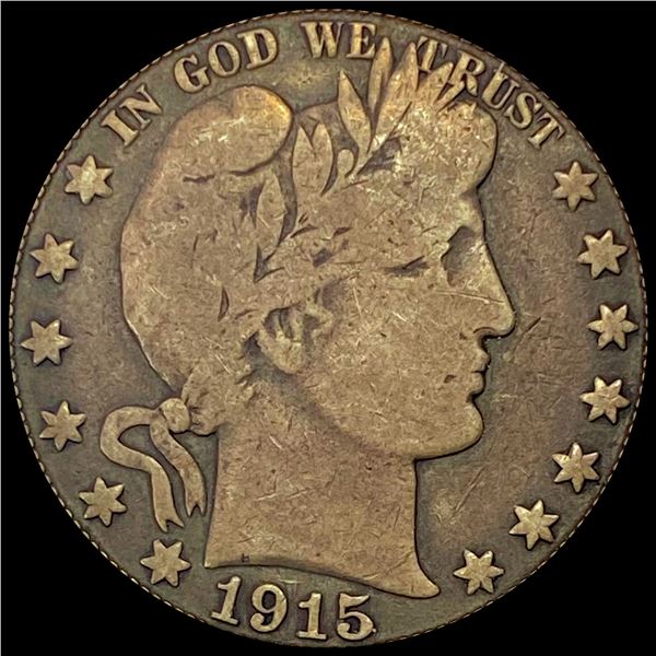 1915 Barber Half Dollar LIGHTLY CIRCULATED
