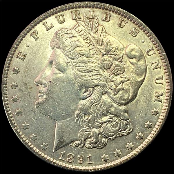 1891 Morgan Silver Dollar CLOSELY UNCIRCULATED