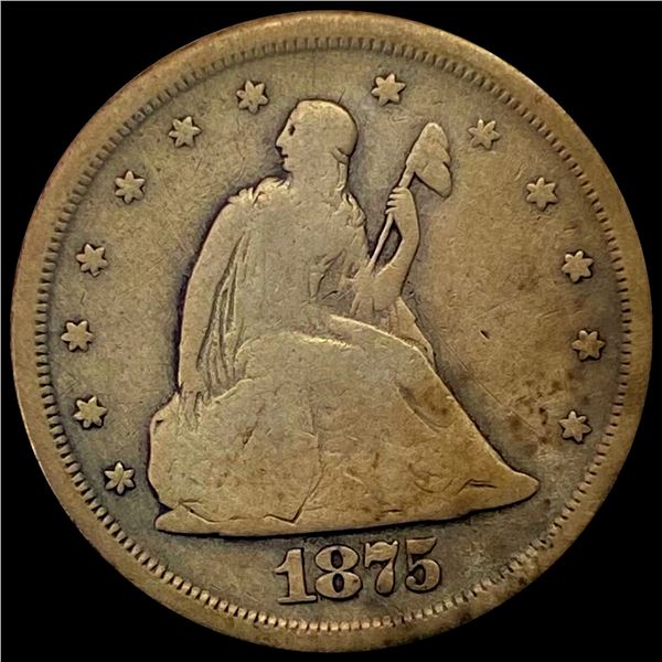 1875-S Twenty Cent Piece NICELY CIRCULATED