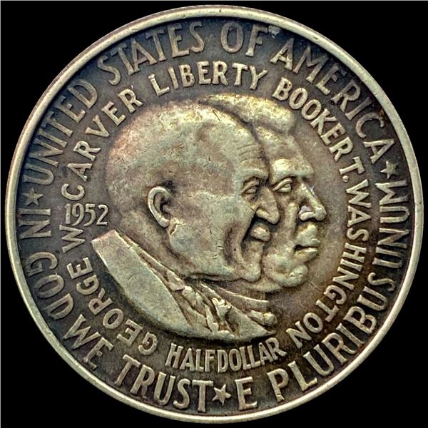 1952 George Washington Carver Half Dolla LIGHTLY CIRCULATED