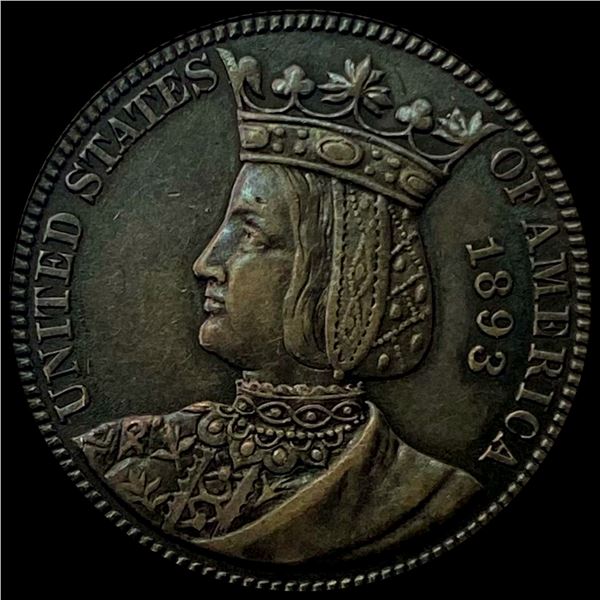 1893 Isabella Quarter CLOSELY UNCIRCULATED