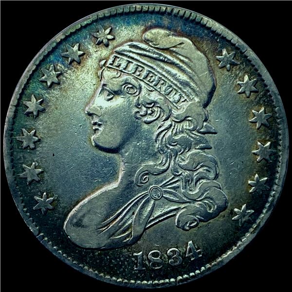 1834 Capped Bust Half Dollar CHOICE AU