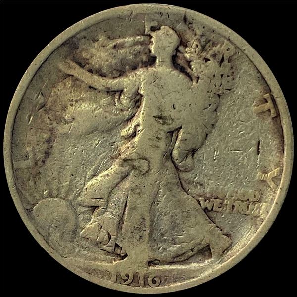 1916 Walking Liberty Half Dollar NICELY CIRCULATED