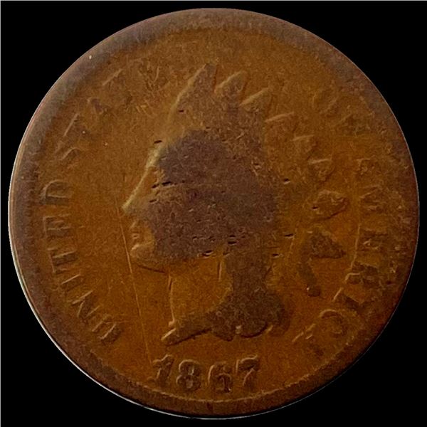 1867 Indian Head Cent NICELY CIRCULATED