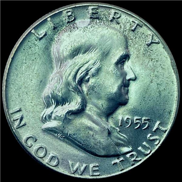 1955 Franklin Half Dollar GEM BU