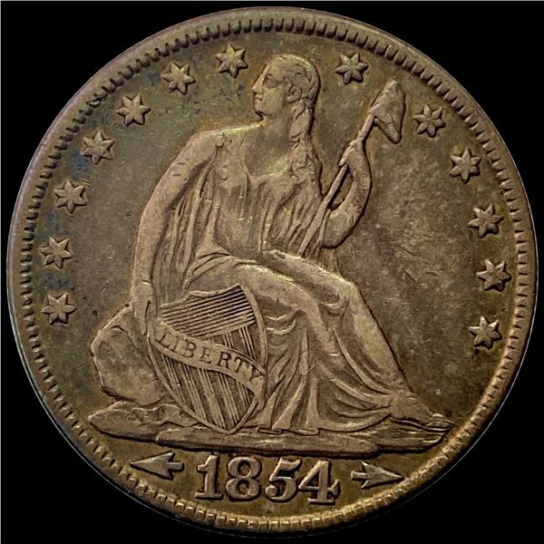 1854 Arrows Seated Liberty Half Dollar NEARLY UNCIRCULATED