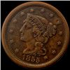 1855 Braided Hair Large Cent LIGHTLY CIRCULATED