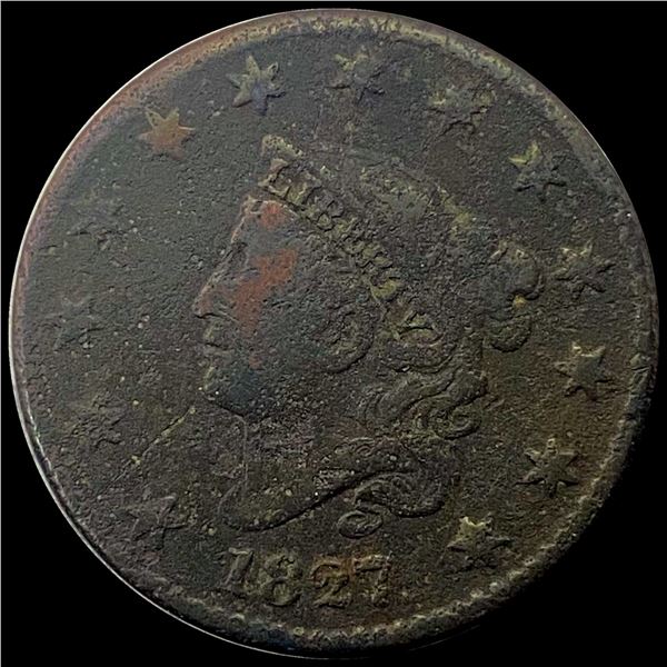 1827 Matron Head Large Cent LIGHTLY CIRCULATED