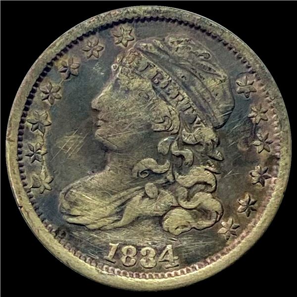 1834 Capped Bust Dime LIGHTLY CIRCULATED