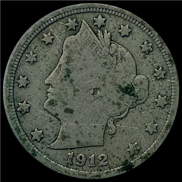 1912-S Liberty Head Nickel LIGHTLY CIRCULATED