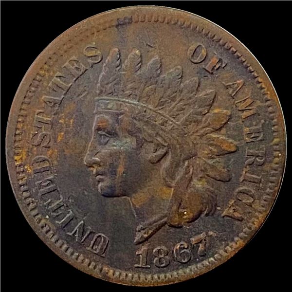 1867 Indian Head Cent NEARLY UNCIRCULATED