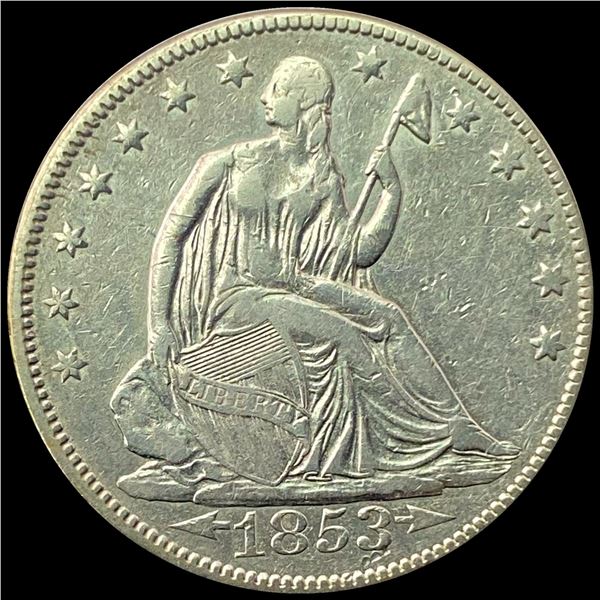 1853 Arrows and Rays Half Dollar HIGH GRADE