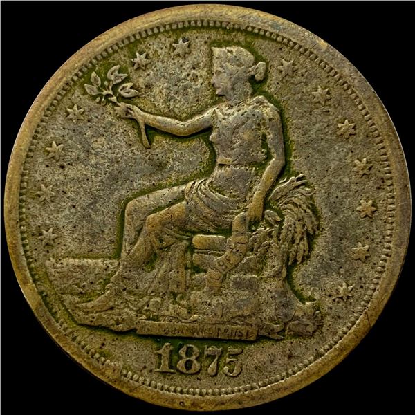 1875-S Trade Dollar LIGHTLY CIRCULATED