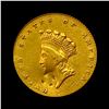 Image 1 : 1855 $1 Indian Princess Head Gold Dollar ABOUT UNCIRCULATED