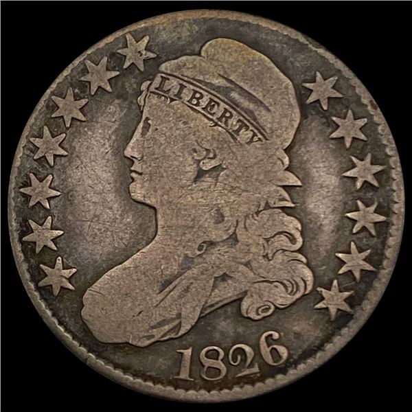 1826 Capped Bust Half Dollar NICELY CIRCULATED