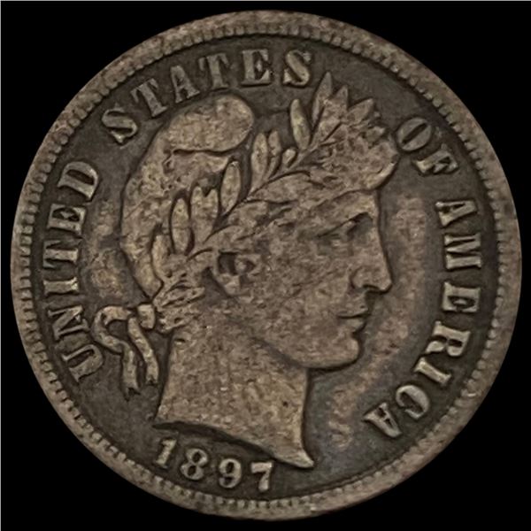 1897-S Barber Dime LIGHTLY CIRCULATED