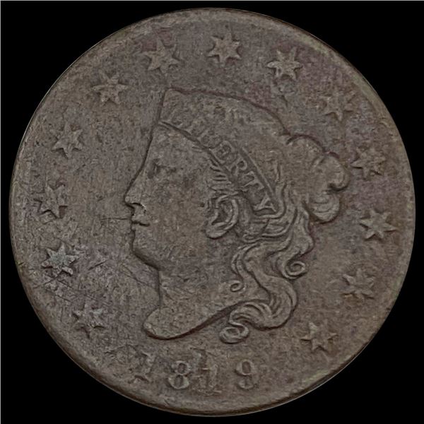 1819 Coronet Head Large Cent LIGHTLY CIRCULATED