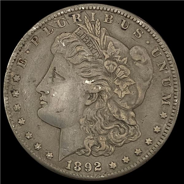 1892-CC Morgan Silver Dollar NEARLY UNCIRCULATED NEARLY UNCIRCULATED