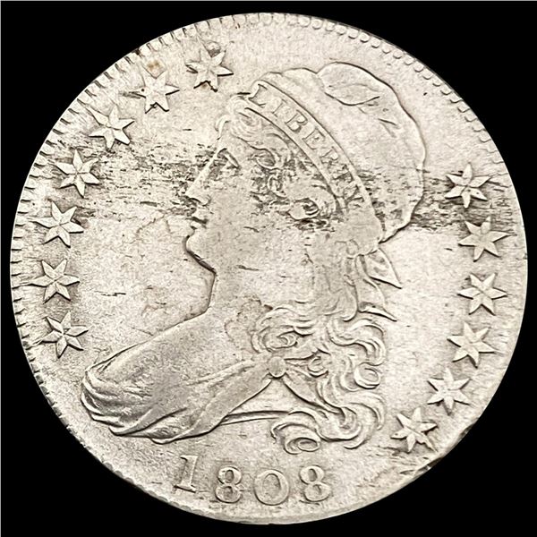 1808 Capped Bust Half Dollar LIGHTLY CIRCULATED
