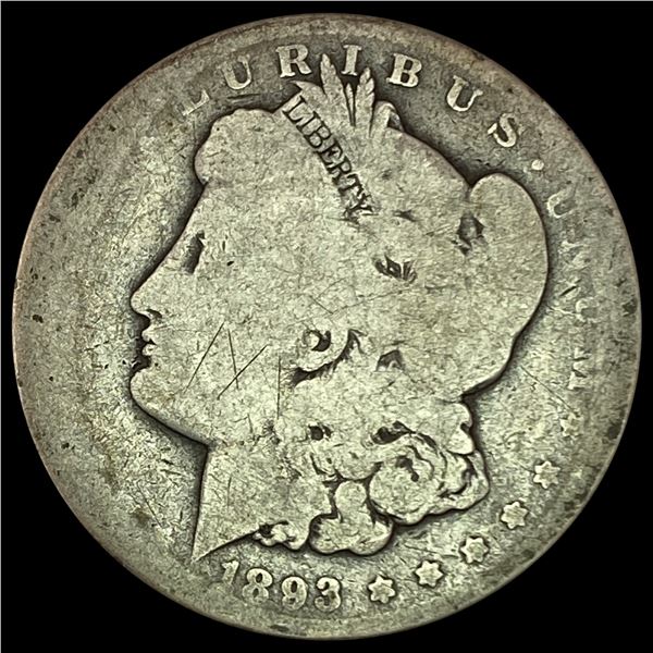 1893-CC Morgan Silver Dollar NICELY CIRCULATED