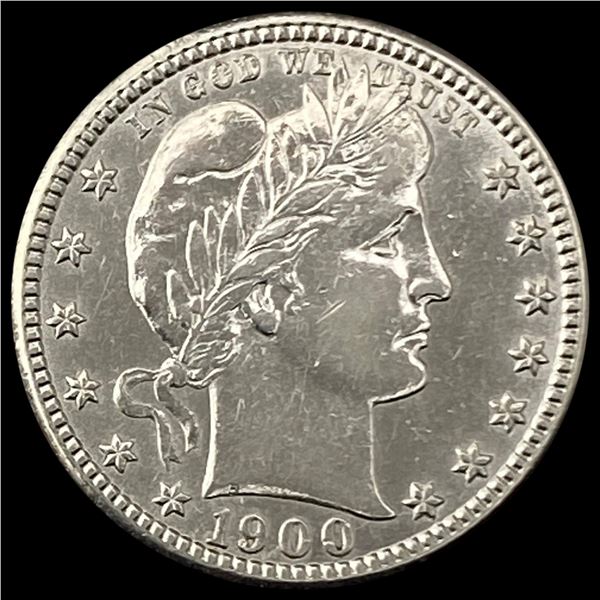 1900-S Barber Quarter CLOSELY UNCIRCULATED