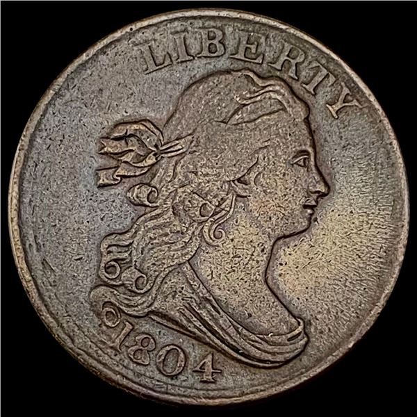 1804 Draped Bust Half Cent LIGHTLY CIRCULATED
