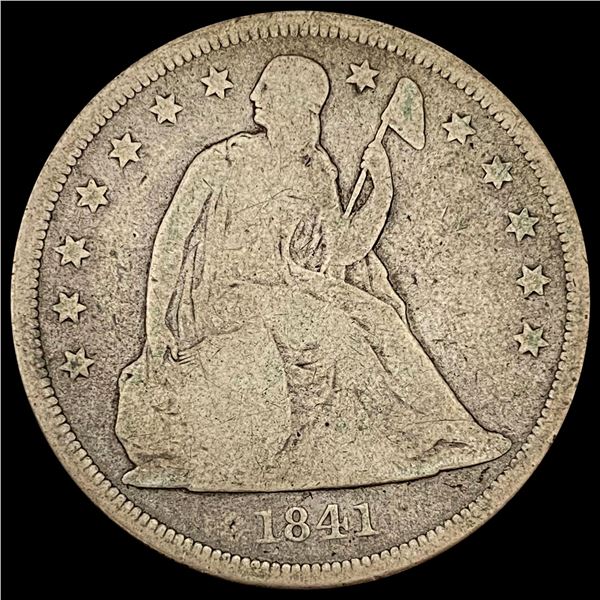 1841 Seated Liberty Dollar NICELY CIRCULATED