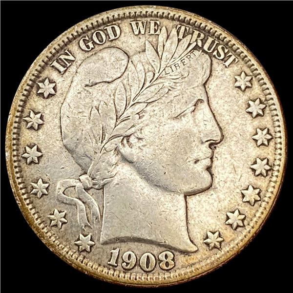 1908-S Barber Half Dollar CLOSELY UNCIRCULATED