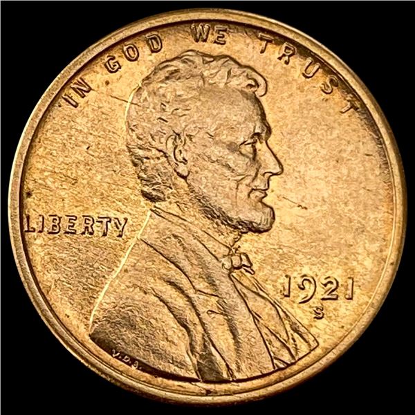 1921-S Lincoln Wheat Cent UNCIRCULATED