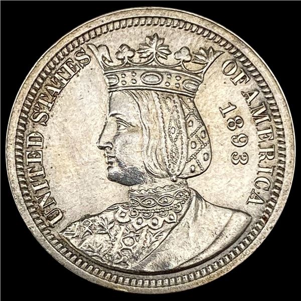 1893 Isabella Quarter UNCIRCULATED