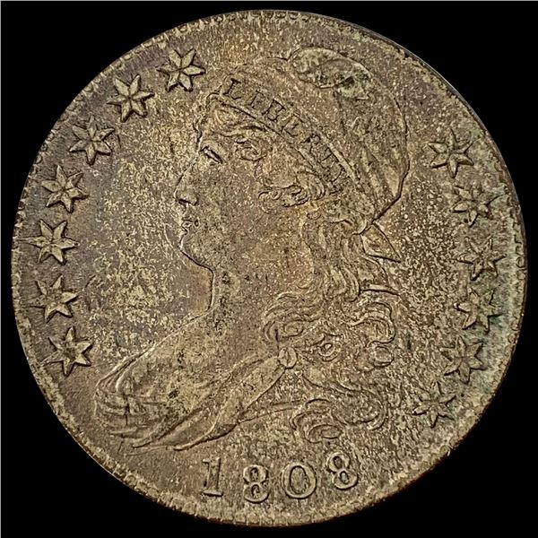 1808 Capped Bust Half Dollar LIGHTLY CIRCULATED