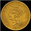 Image 1 : 1856 Indian Princess Head Gold Dollar UNCIRCULATED UNCIRCULATED