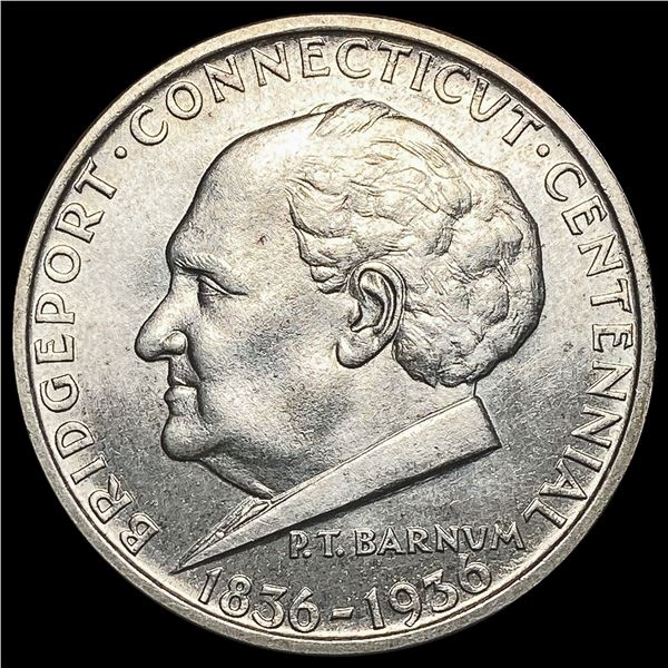 1936 Bridgeport Centennial Half Dollar GEM BU