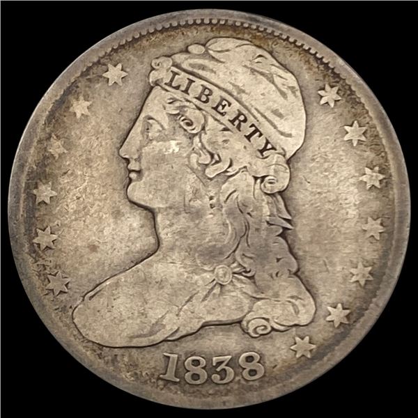 1838 Capped Bust Half Dollar NICELY CIRCULATED