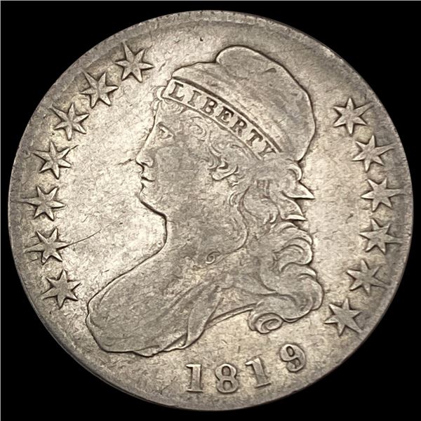 1819 Capped Bust Half Dollar LIGHTLY CIRCULATED